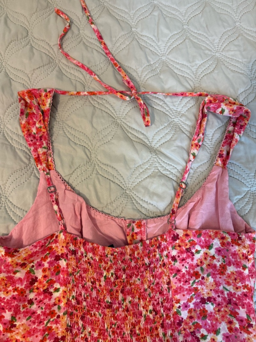 Wild Fable Pink Floral Romper Women Large Corset Style Mini Dress Look - Picture 6 of 6